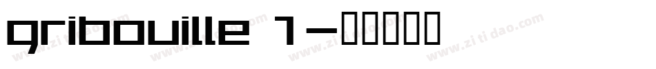 gribouille 1字体转换